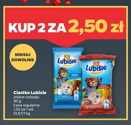 Ciastko Lubisie z nadzieniem mlecznym promocja w Netto