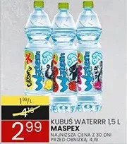 Woda Waterrr promocja w Wafelek