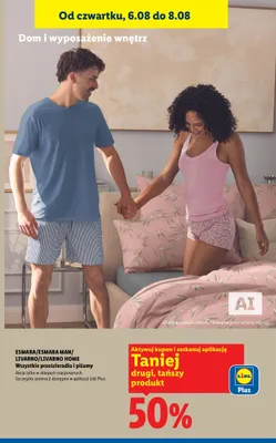 Prześcieradła i piżamy Esmara Esmara Man Livarno Livarno Home promocja w Lidl