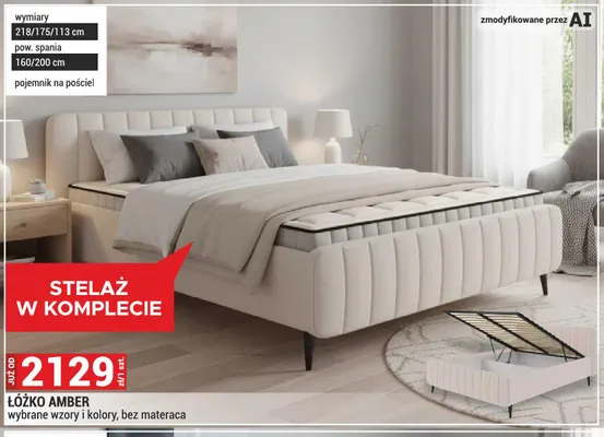 Łóżko Amber promocja w Merkury Market