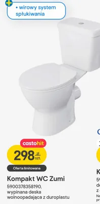 Kompakt WC Zumi promocja w Castorama