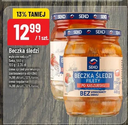 Beczka śledzi promocja w POLOmarket