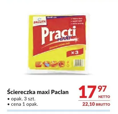 Ściereczka maxi Paclan Practi promocja w Makro