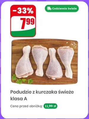 Podudzie z kurczaka świeże klasa A promocja w Dino