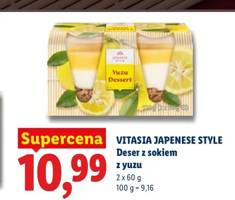 Deser z sokiem z yuzu 2-pak Vitasia Japanese Style promocja w Lidl