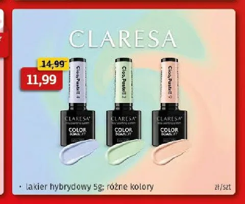 Lakier hybrydowy Claresa promocja w Drogeria Kosmyk