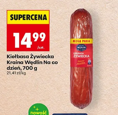 Kiełbasa Żywiecka Kraina Wędlin Na co dzień promocja w Biedronka
