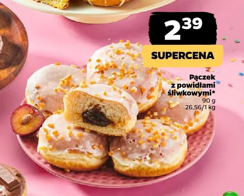 Pączek z powidłami śliwkowymi promocja w Netto