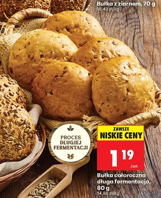 Bułka całoroczna długa fermentacja promocja w Biedronka