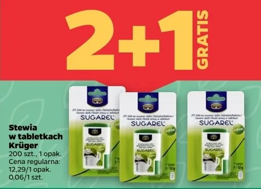 Stewia w tabletkach Krüger promocja w Netto