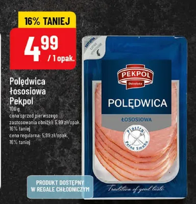Polędwica łososiowa Pekpol promocja w POLOmarket