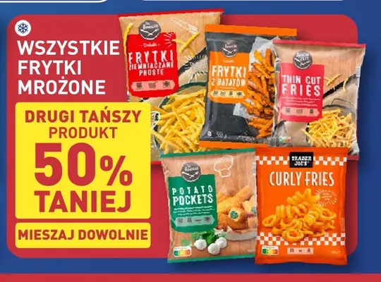 Frytki mrożone zakręcone Curly Fries Trader Joe's promocja w Aldi