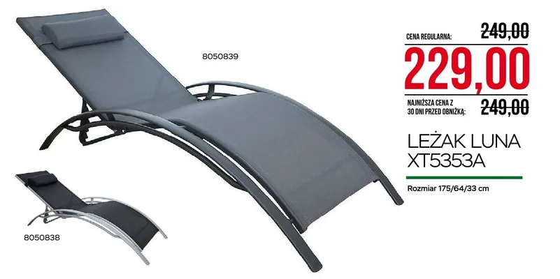 Leżak Luna XT5353A promocja w Abra Meble