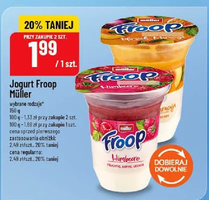 Jogurt Froop Müller promocja w POLOmarket