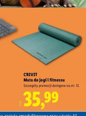 Mata do jogi i fitnessu Crivit promocja w Lidl