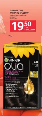 Farba do włosów Garnier Olia 4,0 ciemny brąz promocja w Selgros