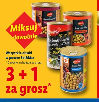 Oliwki zielone z anchois Sol & Mar promocja w Lidl