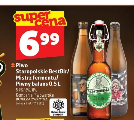 Piwo Staropolskie Bestbir promocja w TOPAZ