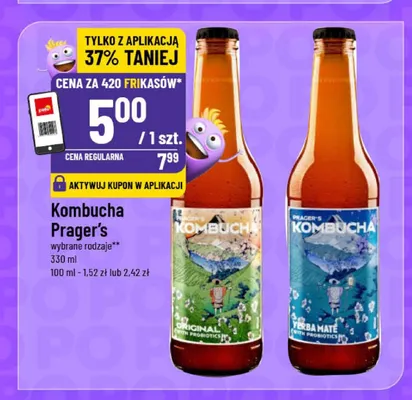 Kombucha Prager's Yerba Mate promocja w POLOmarket