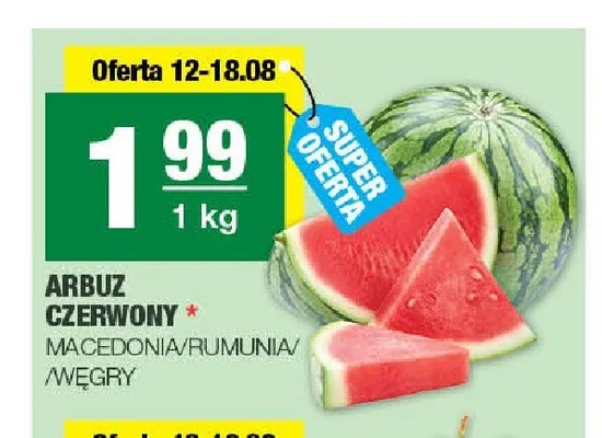 Arbuz czerwony promocja w SPAR