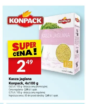 Kasza jaglana Konpack 4-pak promocja w Twój Market