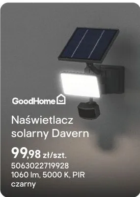 Naświetlacz solarny Davern promocja w Castorama