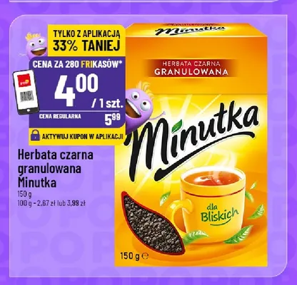 Herbata czarna granulowana Minutka promocja w POLOmarket