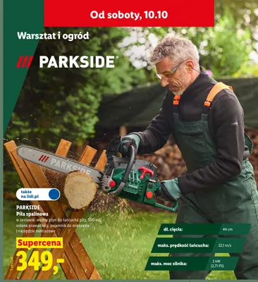 Piła spalinowa Parkside promocja w Lidl