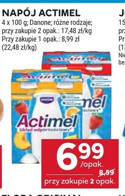 Napój Actimel Danone promocja w Stokrotka