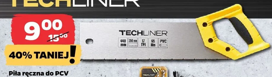 Piła ręczna do PCV Techliner promocja w Netto