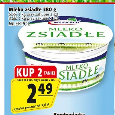 Mleko zsiadłe Mlekpol promocja w Prim Market