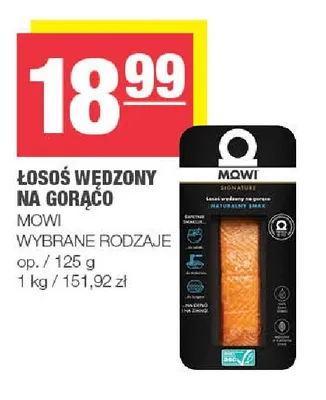 Łosoś wędzony na gorąco Mowi promocja w SPAR
