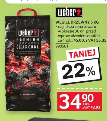 Węgiel drzewny Weber promocja w Selgros