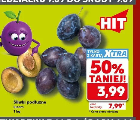 Śliwki podłużne promocja w Kaufland