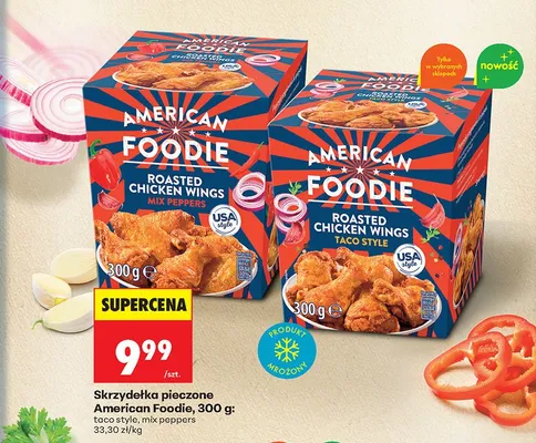 Skrzydełka pieczone taco style promocja w Biedronka