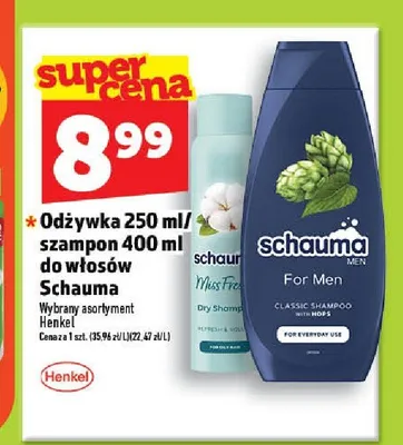 Odżywka / szampon do włosów Schauma promocja w TOPAZ