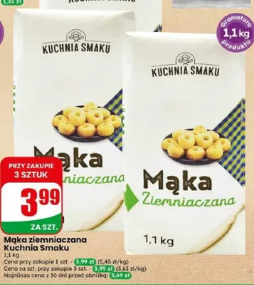 Mąka ziemniaczana Kuchnia Smaku promocja w Dino