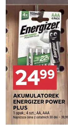 Akumulatorek Energizer Power Plus promocja w Stokrotka