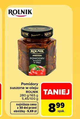 Pomidory suszone w oleju Rolnik promocja w Carrefour