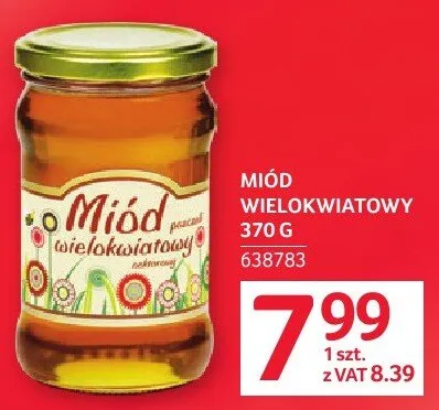 Miód wielokwiatowy 370 g promocja w Selgros