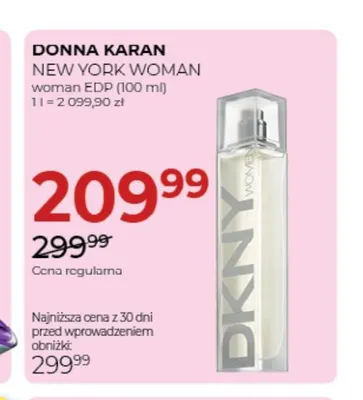 Woda perfumowana New York Woman Donna Karan promocja w Drogerie Jawa