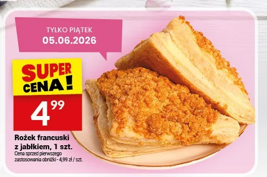 Rożek francuski z jabłkiem promocja w Twój Market