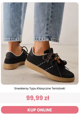 Sneakersy typu klasyczne tenisówki Renee promocja w Renee