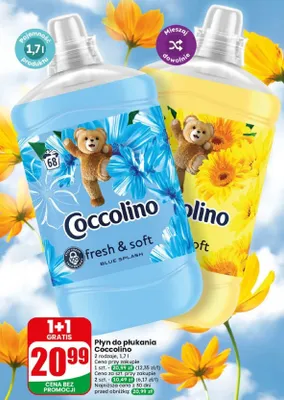 Płyn do płukania Coccolino fresh & soft Blue Splash promocja w Dino