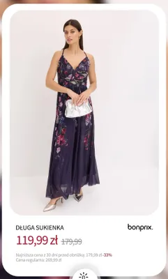 Sukienka długa Bonprix promocja w bonprix