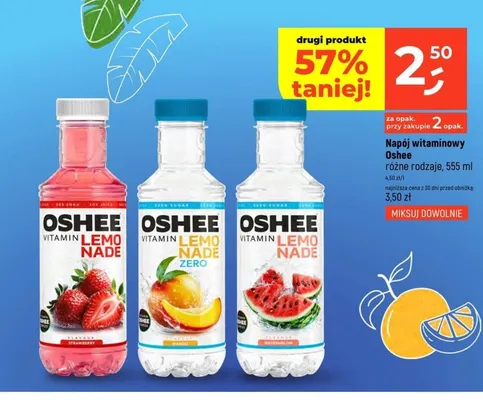 Napój witaminowy OSHEE Vitamin Lemonade Strawberry promocja w Dealz