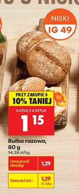 Bułka razowa promocja w Biedronka