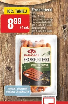 Frankfurterki Kabanos promocja w POLOmarket