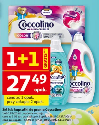 Żel lub kapsułki do prania promocja w Auchan