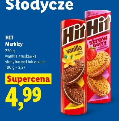 Markizy o smaku orzechowym Hit promocja w Lidl